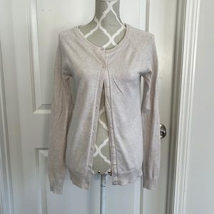 Sears tan cardigan size small (4-6)